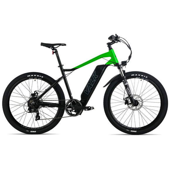 NNEMB MX7 Electric Bike, Medium frame Mountain ebike, Black and Lime Green