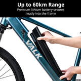 NNEMB Vortex 3 Electric Bike, Medium Frame Mountain ebike, Metallic Teal