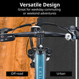 NNEMB Vortex 3 Electric Bike, Medium Frame Mountain ebike, Metallic Teal