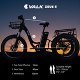 NNEMB Electric Fat Tyre Tricycle, 500W, Throttle, Hydraulic Disc Brakes, Alloy Frame, Suspension, Black