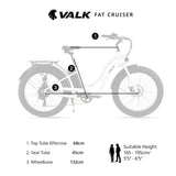 NNEMB Electric Fat Tyre Cruiser Bike, with Throttle, Step-Through eBike, White