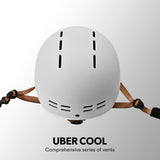 NNEMB Retro Bike Helmet, 56-61cm S, M, L Universal Dial Fit System, Arctic White
