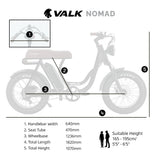 NNEMB Electric Fat Tyre Bike, 350W, 32km/hr, Throttle ebike, Disc Brakes, Step-Through Alloy, Shimano 7 spd, 20x4' Kenda Tyres, Suspension, Black
