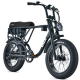 NNEMB Electric Fat Tyre Bike, 500W, 45km/hr, Throttle ebike, Disc Brakes, Shimano 7 spd, 20x4' Kenda Tyres, Suspension, Black