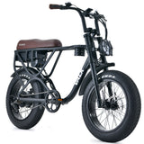 NNEMB Electric Fat Tyre Bike, 500W, 45km/hr, Throttle ebike, 20x4' Kenda Tyres, Shimano 7 spd, Suspension, Black