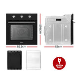 NNEDSZ Devanti 60cm Electric Built In Wall Oven Stainless Steel