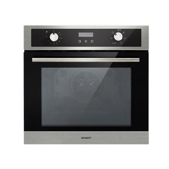 NNEDSZ Electric Built In Wall Oven 80L Convection Grill Ovens Stainless Steel
