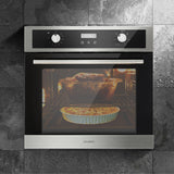 NNEDSZ Electric Built In Wall Oven 80L Convection Grill Ovens Stainless Steel