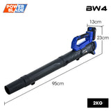 NNEMB BW4 20V Cordless Electric Leaf Blower Kit, with Battery and Fast Charger