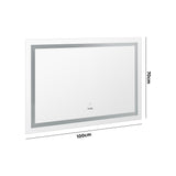 NNEED 100 x 70cm Bathroom LED Mirror Wall Mounted
