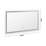 NNEED 120 x 70cm Bathroom LED Mirror Wall Mounted