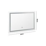 NNEED 80 x 60cm Bathroom LED Mirror Wall Mounted