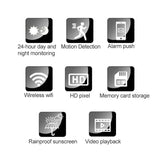 Smart Wifi Security Camera - Hd Waterproof Ip66 For Indoor / Outdoor Surveillance-1915197291661234185
