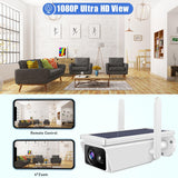 Solar-Powered 1080P Wifi Security Camera With Motion Detection And Night Vision-1915197936283815939