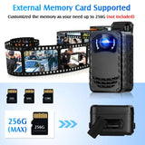 NNEOBA Mini Body Camera Full HD Night Vision (1296P)