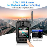 NNEOBA Mini Body Camera Full HD Night Vision (1296P)