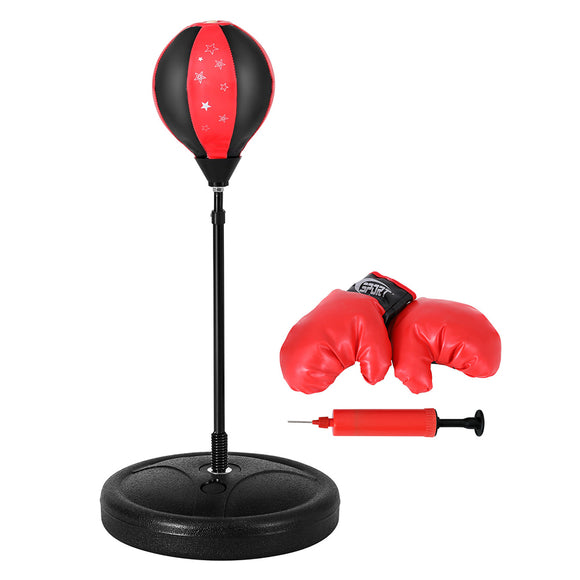NNEDSZ Punching Boxing Bag Stand Set Gloves with Pump Height Adjustable