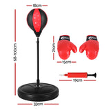 NNEDSZ Punching Boxing Bag Stand Set Gloves with Pump Height Adjustable