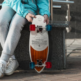 NNEDPE Kryptonics 23-inch Mini Fat Cruiser Board Skateboard - Liberty Blue