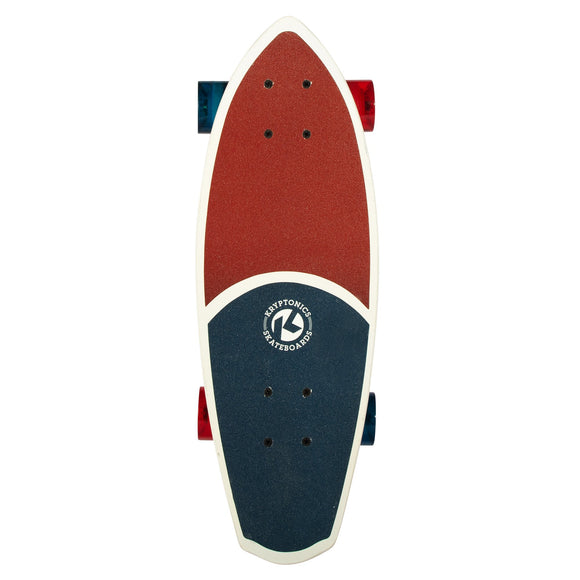 NNEDPE Kryptonics 23-inch Mini Fat Cruiser Board Skateboard - Liberty Blue