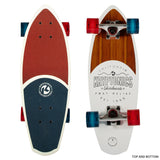NNEDPE Kryptonics 23-inch Mini Fat Cruiser Board Skateboard - Liberty Blue