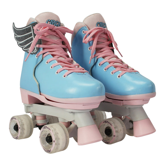 NNEDPE Circle Society Adjustable Kids Quad Roller Skates - Cotton Candy