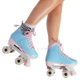 NNEDPE Circle Society Adjustable Kids Quad Roller Skates - Cotton Candy