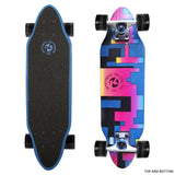 NNEDPE Kryptonics 26-inch Skateboard Mini Cutaway Cruiser Board - 89 IS Fine