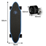 NNEDPE Kryptonics 26-inch Skateboard Mini Cutaway Cruiser Board - 89 IS Fine