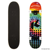 NNEDPE Kryptonics 31-inch Star Series Complete Skateboard Rainbow Dot