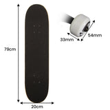 NNEDPE Kryptonics 31-inch Star Series Complete Skateboard Rainbow Dot