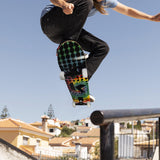 NNEDPE Kryptonics 31-inch Star Series Complete Skateboard Rainbow Dot