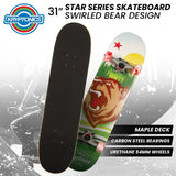 NNEDPE Kryptonics 31-inch Star Series Complete Skateboard