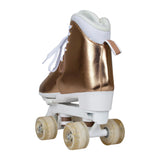 NNEDPE Circle Society Adjustable Quad Kids Roller Skates - Metallic Rose Gold