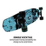 NNEDPE Kryptonics 28-Inch Skateboard Cruiser Board - Negative