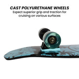 NNEDPE Kryptonics 28-Inch Skateboard Cruiser Board - Negative