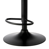 NNEED 4x Bar Stools Swivel Gas Lift Metal Leather