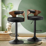 NNEED 2x Bar Stools with Gas Lift Swivel Black