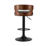 NNEED 2x Bar Stools with Gas Lift Swivel Black
