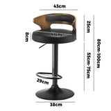 NNEED 4x Bar Stools with Gas Lift Swivel Black