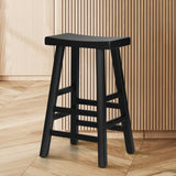 NNEED Bar Stools Wooden Counter Chairs Black