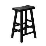 NNEED Bar Stools Wooden Counter Chairs Black