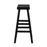 NNEED Bar Stools Wooden Counter Chairs Black