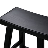 NNEED Bar Stools Wooden Counter Chairs Black