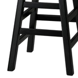 NNEED Bar Stools Wooden Counter Chairs Black