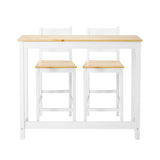 NNEED 3PCS Bar Set Cafe Table&2 Stools