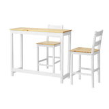 NNEED 3PCS Bar Set Cafe Table&2 Stools