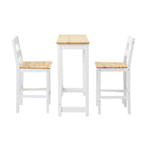 NNEED 3PCS Bar Set Cafe Table&2 Stools