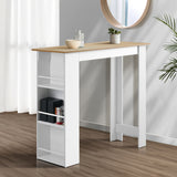 NNEED Bar Table Dining Storage Shelf Wine Rack