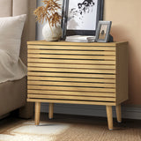 NNEED Bedside Tables 2 Drawers Unique Handle-Free
